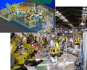 スポット溶接自動化設備