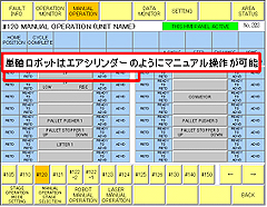 直交軸ロボット制御プログラム